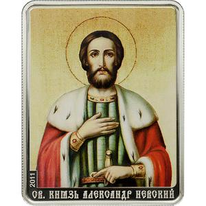 Cook Islands / Five Dollars Silver 2011 Patron Saints - St Aleksandr - reverse photo