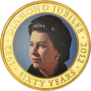 Cook Islands / One Dollar 2011 Diamond Jubilee - reverse photo