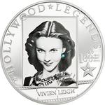 Five Dollars Silver 2013 Vivien Leigh: Photo Coin, Cook Islands, Five Dollars Silver 2013 Vivien Leigh / thumbnail