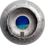 Silver Three Ounces 2019 Yucatan Crater: Photo Coin, Cook Islands, Silver Three Ounces 2019 Yucatan Crater / thumbnail