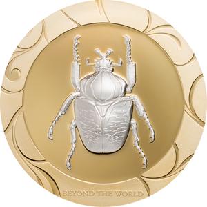 Cook Islands / Silver Ounce 2017 Scarab - Beyond the World - reverse photo