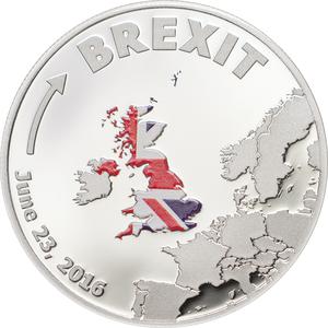 Cook Islands / One Dollar Silver 2016 Brexit - reverse photo