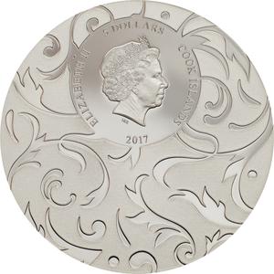 Cook Islands / Silver Ounce 2017 Scarab - Solitary Flame - obverse photo