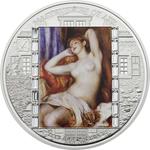 Silver Three Ounces 2012 Auguste Renoir - Sleeping Bather: Photo Coin, Cook Islands, Silver Three Ounce 2012 Auguste Renoir - Sleeping Bather / thumbnail