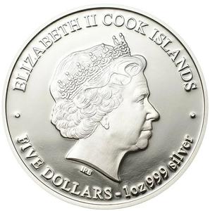 Cook Islands / Silver Ounce 2013 Year of the Snake - Happiness - obverse photo