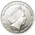 Silver Ounce 2013 Year of the Snake - Happiness: Photo Coin, Cook Islands, Silver Ounce 2013 Year of the Snake / thumbnail