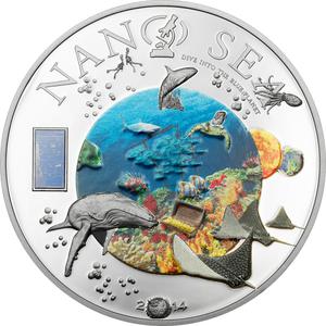 Cook Islands / Ten Dollars Silver 2014 Nano Sea - reverse photo