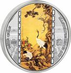 Silver Three Ounces 2017 Shen Quan - Cranes: Photo Coin, Cook Islands, Silver Three Ounces 2017 Shen Quan - Cranes / thumbnail