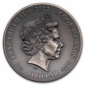 Cook Islands / Silver Two Ounces 2022 Norse Gods - Heimdall - obverse photo