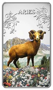 Cook Islands / Silver Twenty Grams 2014 Aries - reverse photo