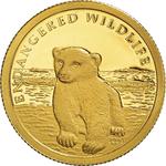 Ten Dollars Gold 2008 Endangered Wildlife: Photo Coin, Cook Islands, Ten Dollars Gold 2008 Endangered Wildlife / thumbnail
