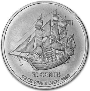 Cook Islands / Silver Half Ounce 2015 HMS Bounty - reverse photo
