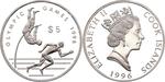 Silver Ounce 1996 Olympic Games: Photo Coin, Cook Islands, Silver Ounce 1996 Olympic Games / thumbnail