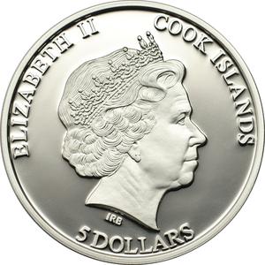 Cook Islands / Five Dollars Silver 2013 PGA Tour - Golf Club - obverse photo