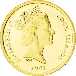 Cook Islands / Twenty-Five Dollars Gold 1991 Koala - obverse photo