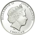 One Dollar 2013 Polar Bear: Photo Coin, Cook Islands, One Dollar 2013 Polar Bear / thumbnail