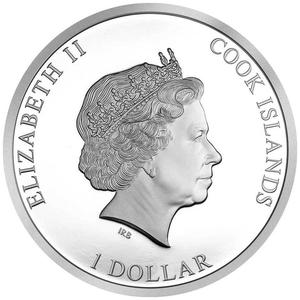 Cook Islands / Silver Tenth-Ounce 2018 Royal Wedding - Prince Harry and Meghan Markle - obverse photo