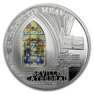 Cook Islands / Silver Fifty Grams 2011 Seville Cathedral - reverse photo