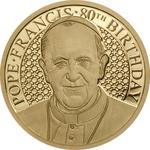 Ten Dollars Gold 2016 Pope Francis: Photo Coin, Cook Islands, Ten Dollars Gold 2016 Pope Francis / thumbnail