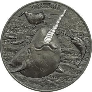 Cook Islands / Silver Ounce 2015 Narwal - reverse photo