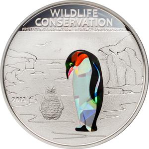 Cook Islands / One Dollar 2013 Penguin - reverse photo