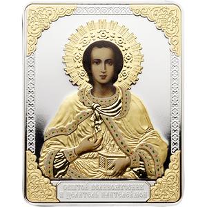 Cook Islands / Five Dollars Silver 2012 St Panteleimon - reverse photo