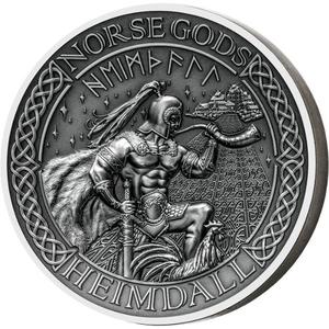 Cook Islands / Silver Two Ounces 2016 Norse Gods - Heimdall - reverse photo