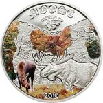 Silver Half Ounce 2016 Moose: Photo Coin, Cook Islands, Silver Half Ounce 2016 Moose / thumbnail