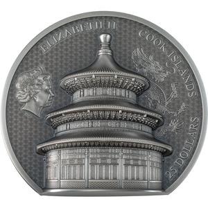 Cook Islands / Silver Five Ounces 2023 Beijing - Temple of Heaven - obverse photo