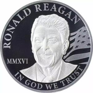 Cook Islands / Platinum Ounce 2016 Ronald Reagan - reverse photo