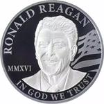 Platinum Ounce 2016 Ronald Reagan: Photo Coin, Cook Islands, Platinum Ounce 2016 Ronald Reagan / thumbnail