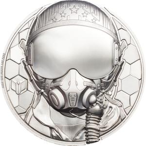 Cook Islands / Platinum Ounce 2020 Real Heroes - Fighter Pilot - reverse photo