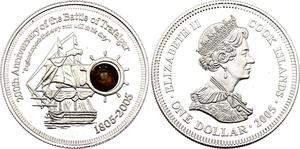 Cook Islands / One Dollar Silver 2005 Battle of Trafalgar - obverse photo