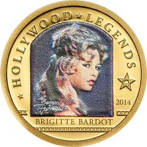 Cook Islands / Gold Half Gram 2013 Brigitte Bardot - reverse photo