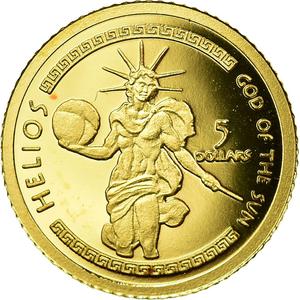 Cook Islands / One Dollar Gold 2009 Helios - reverse photo
