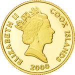 Ten Dollars Gold 2000 Dolphin: Photo Coin, Cook Islands, Ten Dollars Gold 2000 Dolphin / thumbnail