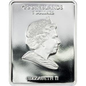 Cook Islands / Five Dollars Silver 2010 St Nicholas - obverse photo