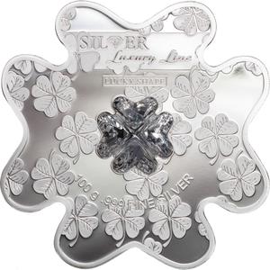 Cook Islands / Silver Hundred Grams 2016 Luxury Line Bar - Lucky Shape - reverse photo
