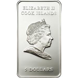 Cook Islands / Five Dollars Silver 2010 Ferrari - The Legend GTO - obverse photo