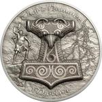 Silver Two Ounces 2017 Thor’s Hammer Mjöllnir: Photo Coin, Cook Islands, Silver Two Ounces 2017 Thor’s Hammer Mjöllnir / thumbnail