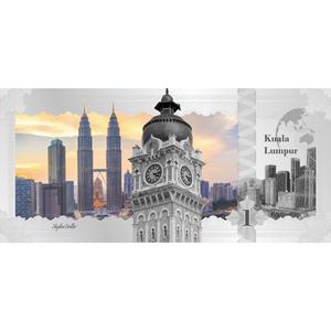 Cook Islands / Silver Five Grams 2017 Skyline Dollar - Kuala Lumpur - reverse photo