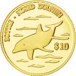 Ten Dollars Gold 2000 Dolphin: Photo Coin, Cook Islands, Ten Dollars Gold 2000 Dolphin / thumbnail