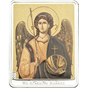 Cook Islands / Five Dollars Silver 2011 Patron Saints - St Michael - reverse photo