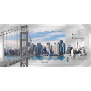 Cook Islands / Silver Five Grams 2018 Skyline Dollar - San Francisco - reverse photo