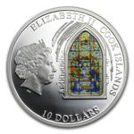 Silver Fifty Grams 2011 Seville Cathedral: Photo Coin, Cook Islands, Silver Fifty Grams 2011 Seville Cathedral / thumbnail