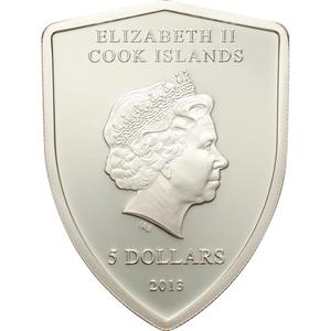 Cook Islands / Five Dollars Silver 2013 Ferrari - obverse photo