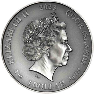 Cook Islands / Silver Two Ounces 2023 Norse Gods - Freyr - obverse photo