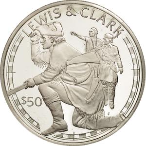 Cook Islands / Fifty Dollars 1988 Lewis and Clark - reverse photo