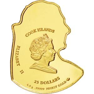 Cook Islands / Twenty-five Dollars Gold 2007 - reverse photo