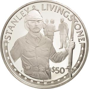 Cook Islands / Fifty Dollars 1988 Stanley Livingstone - reverse photo